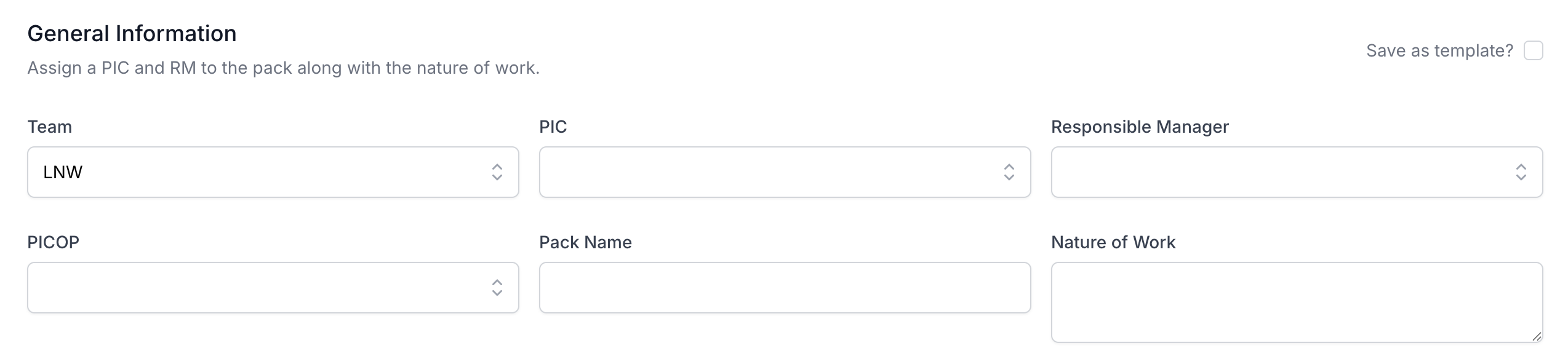 SWP General Information Interface